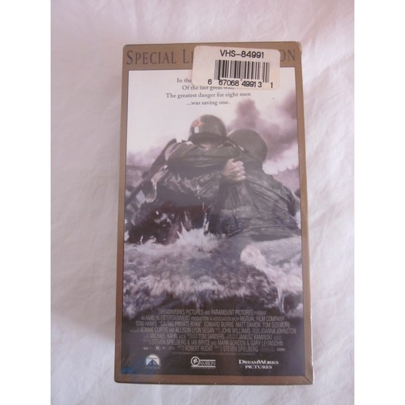 Saving Private Ryan VHS 2-Tape Set Special Limited Edition 2000 Tom Hanks SEALED - Picture 4 of 4